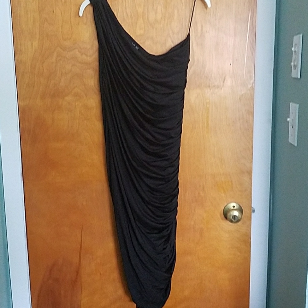 Rouched midi dress
